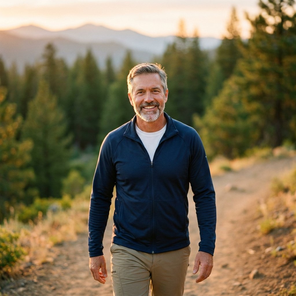 Confident man enjoying active lifestyle